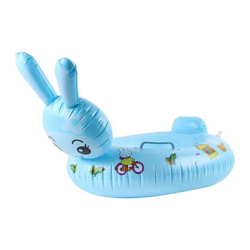Pogrubione PVC Nadmuchiwane Zwierzęce Kółko do Pływania - Uroczy Wzór Tygrysa i Żółwia dla Dzieci