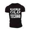 European Size Techno-Themed Graphic Tee with Tech Gadgets & Circuit Boards, Casual Round Neck Summer Top for Tech Events, Machine Washable for Men