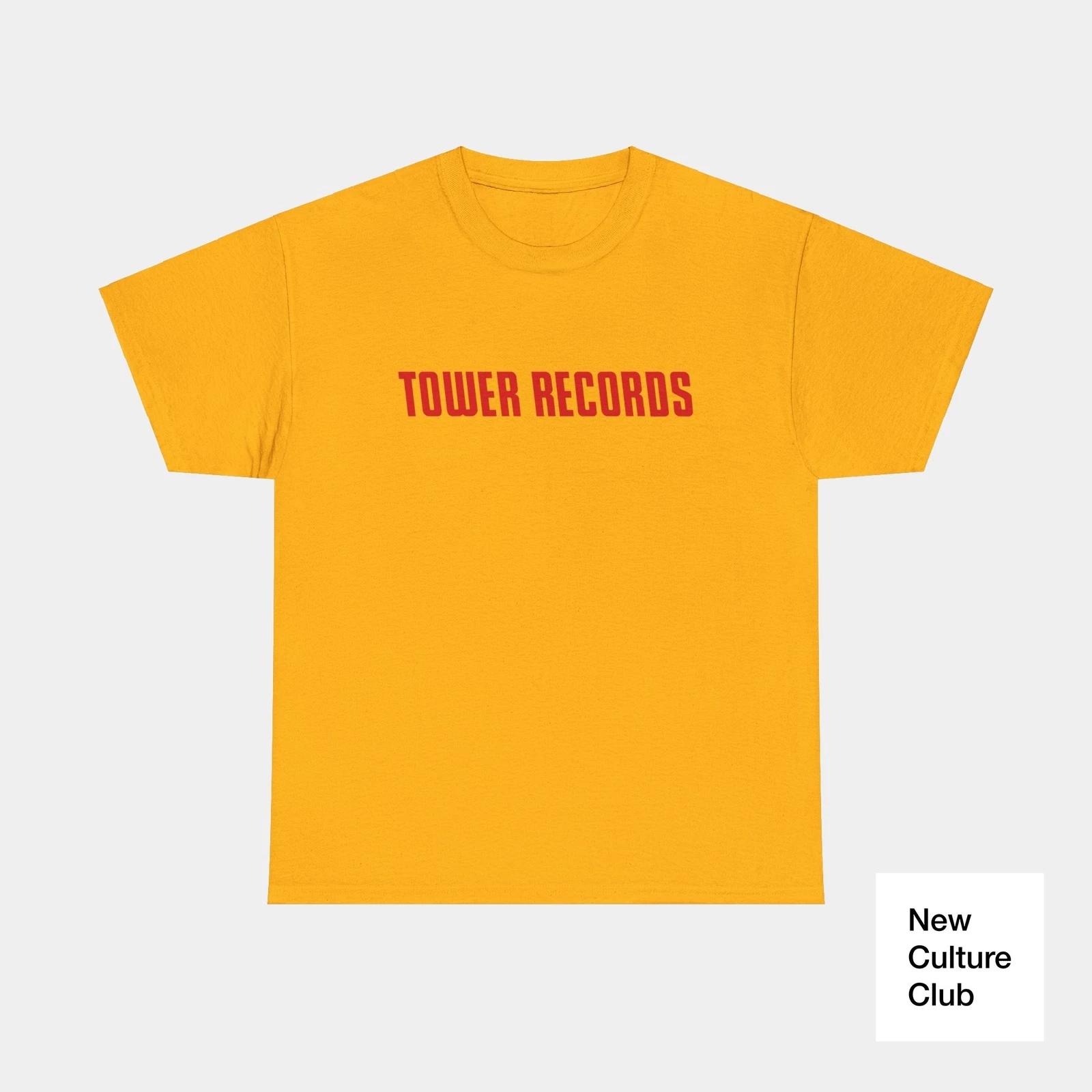 Tower Records Music Store Classic 90s Design T Shirt Logo Vintage Retro Tee XS