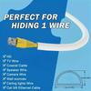 1PC 118.11in Self-adhesive Trunking Cable Management Versatile Cable Management Wear-resistant DesignDimensions Cable Organizer