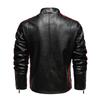 Popular Men's Locomotive Leather Jacket PU Jacket European and American Velvet Large Size Men's Jacket