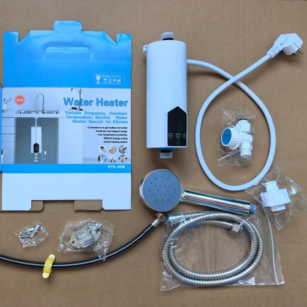 Digital Display Instant Electric Water Heater Small Household Bathroom Hot Water Shower Set Small Kitchen Water Heater