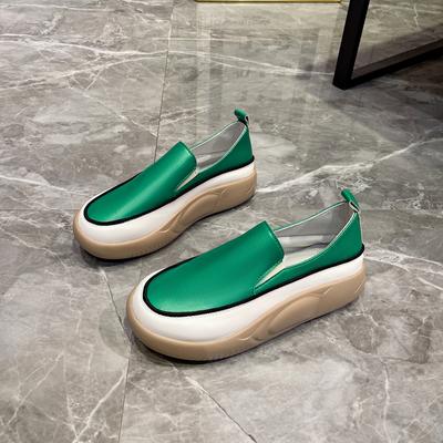 Fashion New Thick Sole Sneakers Women's Sports Fashion Casual Running Woman Spring Autumn Designer Flats Shoes Round Head Loafer PU