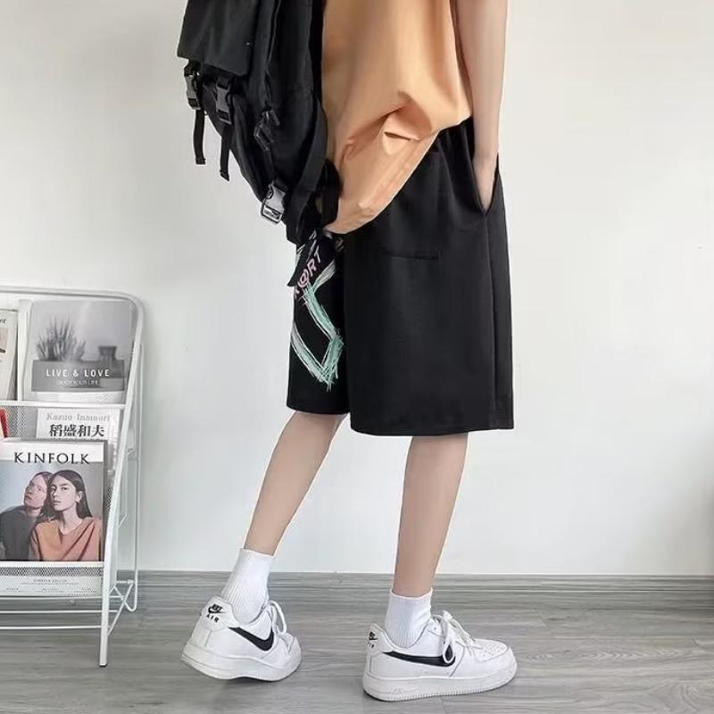Shorts Men's Loose Trend Five-point Pants Summer New Fashion Versatile Straight Wide-leg Pants