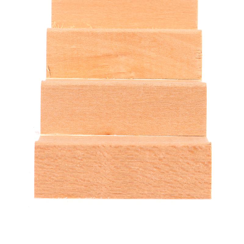 1/12 Domeček pro panenky Miniaturní Dřevěné 11-Schodové Schodiště Bez Zábradlí DIY Příslušenství