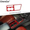 Red Gear Shift Cup Holder Panel Cover Bezel Trim For Dodge Challenger 09-2014