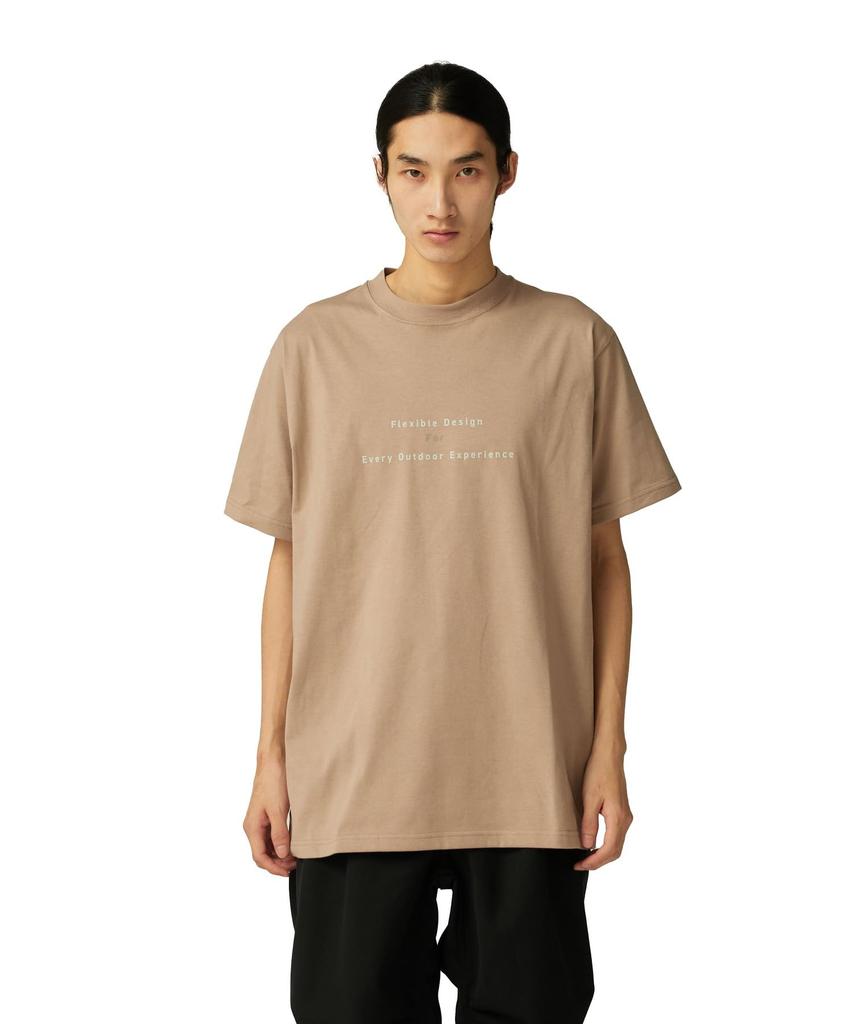 Snow Peak Jikaro Firering Table Short and XXL T-Shirt TS-25AU004, Sleeve, Men's Women's, Beige,