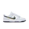Dunk Low '3D Swoosh' (Unisex) White / Blackened Blue / Volt Skateboard Shoes DV6482 100
