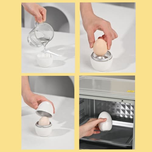 Egg Meister Steam Cooker, Smart Boiler, Egg Maker, Egg Steamer, Egg Boiler, Onsen Egg Maker, Cooks Soft-Boiled Eggs, Soft-Boiled Eggs, Onsen Eggs, and
