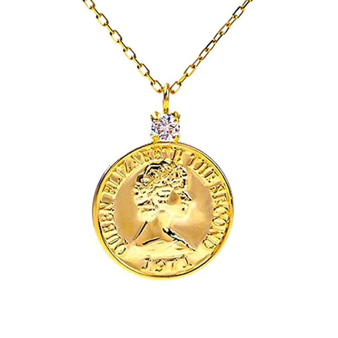 

Ожерелье-монета PLUSTER для простого 18-каратного желтого бокса на день рождения пластырь женщины, бриллиант, дизайн, 10 мм, золото, мужское [подарочный набор], День матери, подарок, ювелирные изделия,