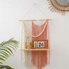 Handcrafted Macrames Wall Shelf Organizers User friendly Design Wall Hanging Shelf for Home Storage and Decoration