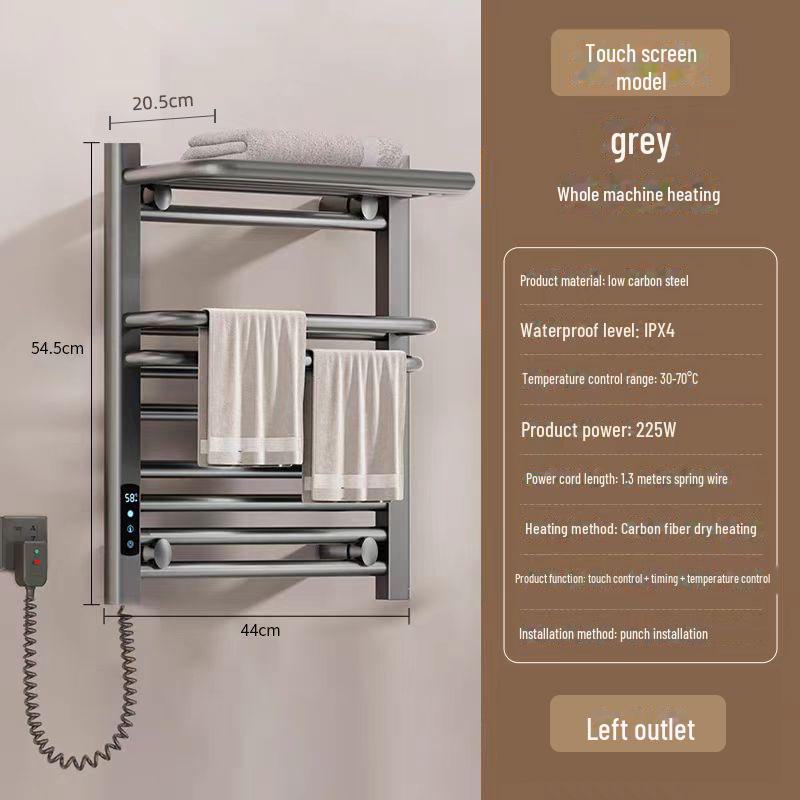 Smart Heated Towel Rack for Bathroom - Electric Drying and Storage Solution