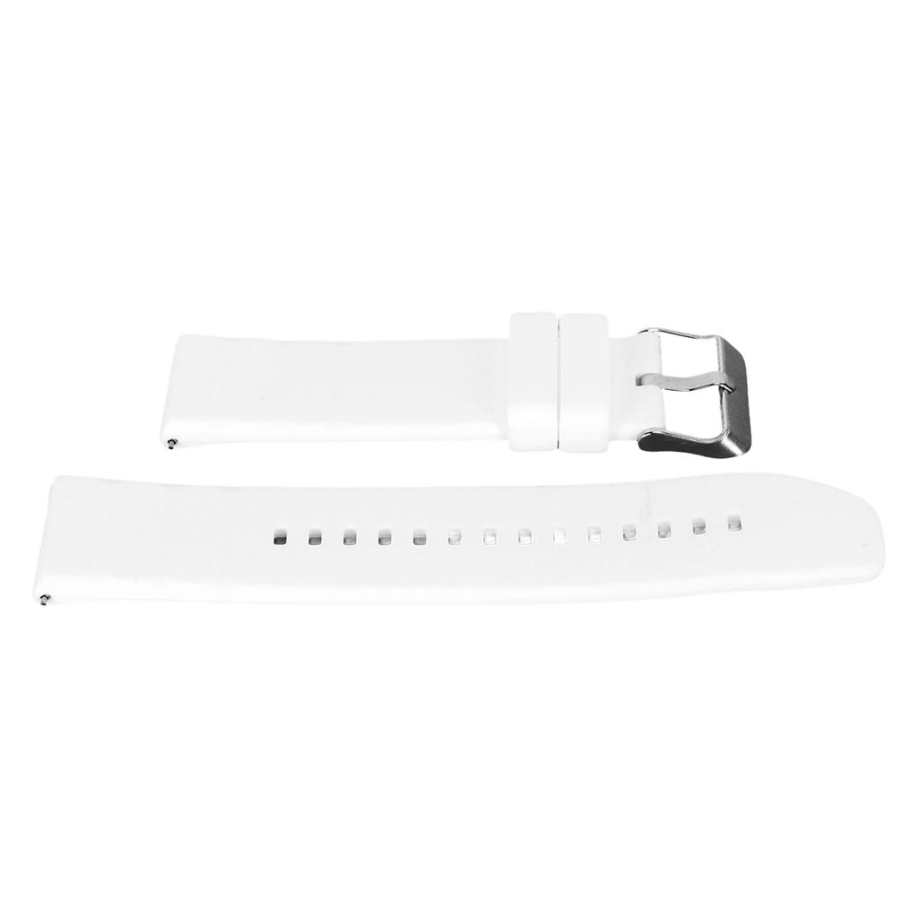 Silicone Band Professional Soft Quick Release Smart Watch Strap Replacement Accessory Fit for Amazfit GTR 4 White
