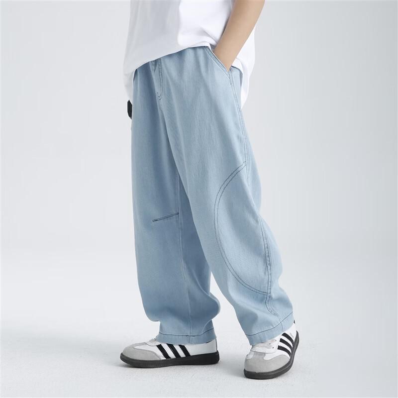 Boys' Summer Thin Denim Long Pants