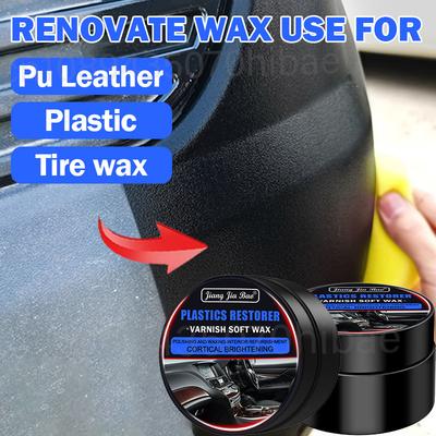 Car Plastic Restorer Back To Black Gloss Auto Interior Leather & Panel Renewal Wax Coating Agent Auto Polish And Repair Coating