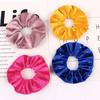 Velvet Nail Pearl Scrunchie Women Elastic Hair Rubber Bands Accessories Gum For Women Girls Ties Hair Ring Rope Ponytail Holder