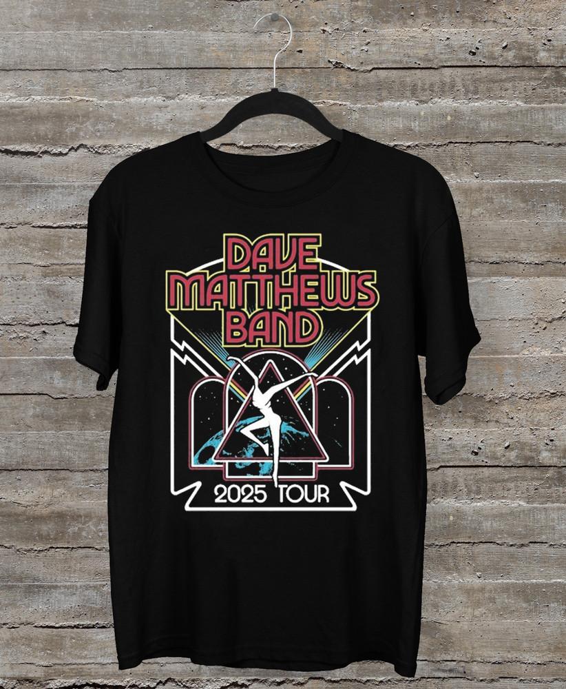Dave Matthews Band 2025 Tour  Logo T Shirt Black All Size Unisex T-Shirt M