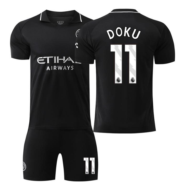25-26 Manchester City Auswärts Nr. 9 Harland Fußballuniformen Set Herren 10 Galish 47 Foden 16 Rodrigo