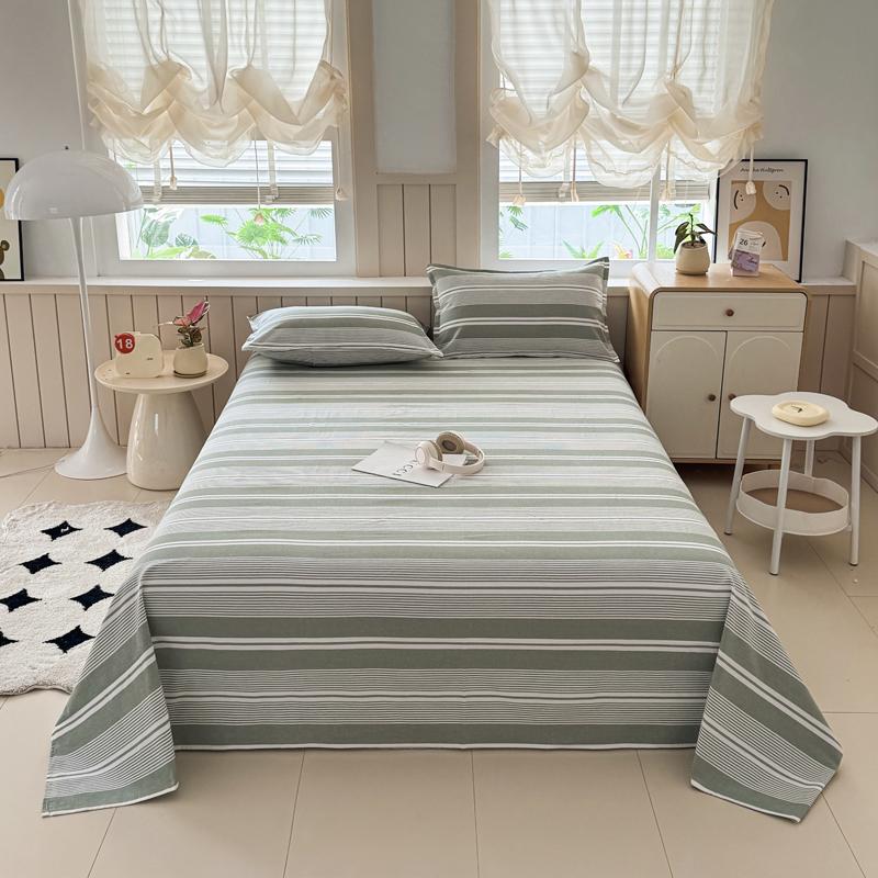 Cotton Thickened Bed Sheet 1pc Plant Flowers Printed Single Double Top King Sheets Pure Cotton Single Size Kids Bed Linen