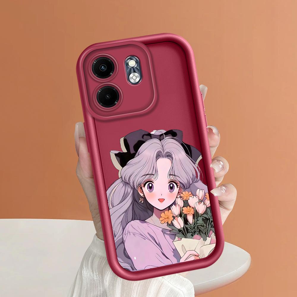 Soft Silicone Phone Casing Full Cover Camera Shockproof Protection Case for Huawei Honor Infinix Tecno iPhone Motorola Google