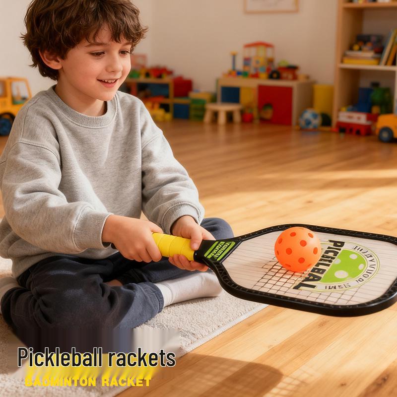 Kids' Pickleball Paddle Set: Beginner Indoor/Outdoor Parent-Child Sports Training