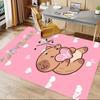 1PC Capybara Love Anti-slip Carpet, Suitable for Office, Bedroomand Playrooms. It Can Also Be Used As a Sofa Footrest cover-R16
