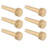 6Pcs Bridge Pins Copper Folk Acoustic Guitar Strings Pegs Nails Practice Performance Parts