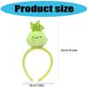 Eye Catching Veggie Styles Headbands For Costume Event Family Gatherings Breathable Cloth Hairpiece