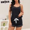 GMXIA Sexy Pyjamas Female Summer Thin Suspenders Shorts Homewear Suit