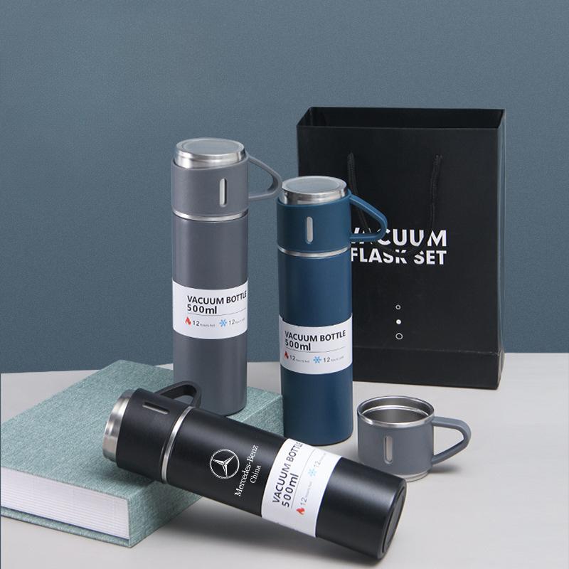 High-End Business Vacuum Cup Gift Gift Set 304 Stainless Steel Men's Car Portable Water Cup