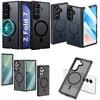 Hot Sale Frosted Clear Magnetic Anti Yellowing Anti Fingerprint Flip Phone Back Cover for Galaxy Z Fold 7 6 8 Wide Anti Scratch