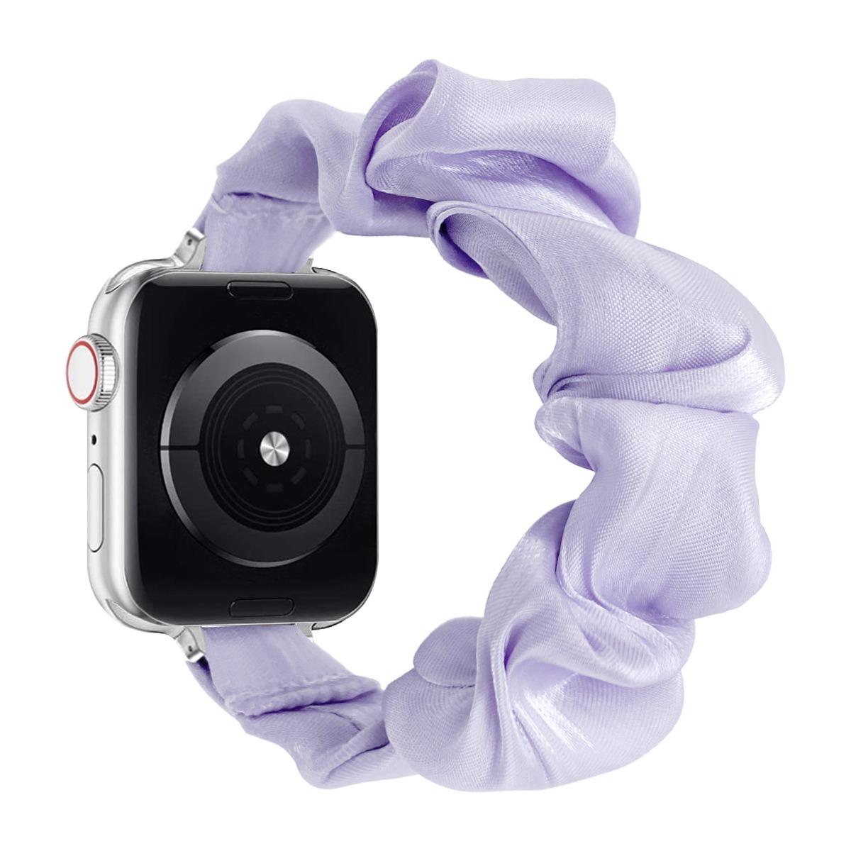 

1 шт. Милий еластичний ремінець Solo Loop з принтом, сумісний з iWatch Series 11 10 9 8 7 6 5 4 3 2 1 SE, жіночий браслет для ремінця Appple Watch 42/44/45/49/S(10/11)46MM фіолетовий