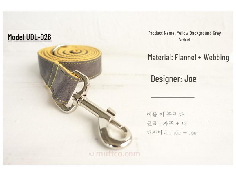 Maßgefertigte graue Hundeleine - Kreatives Design zum Spazierengehen