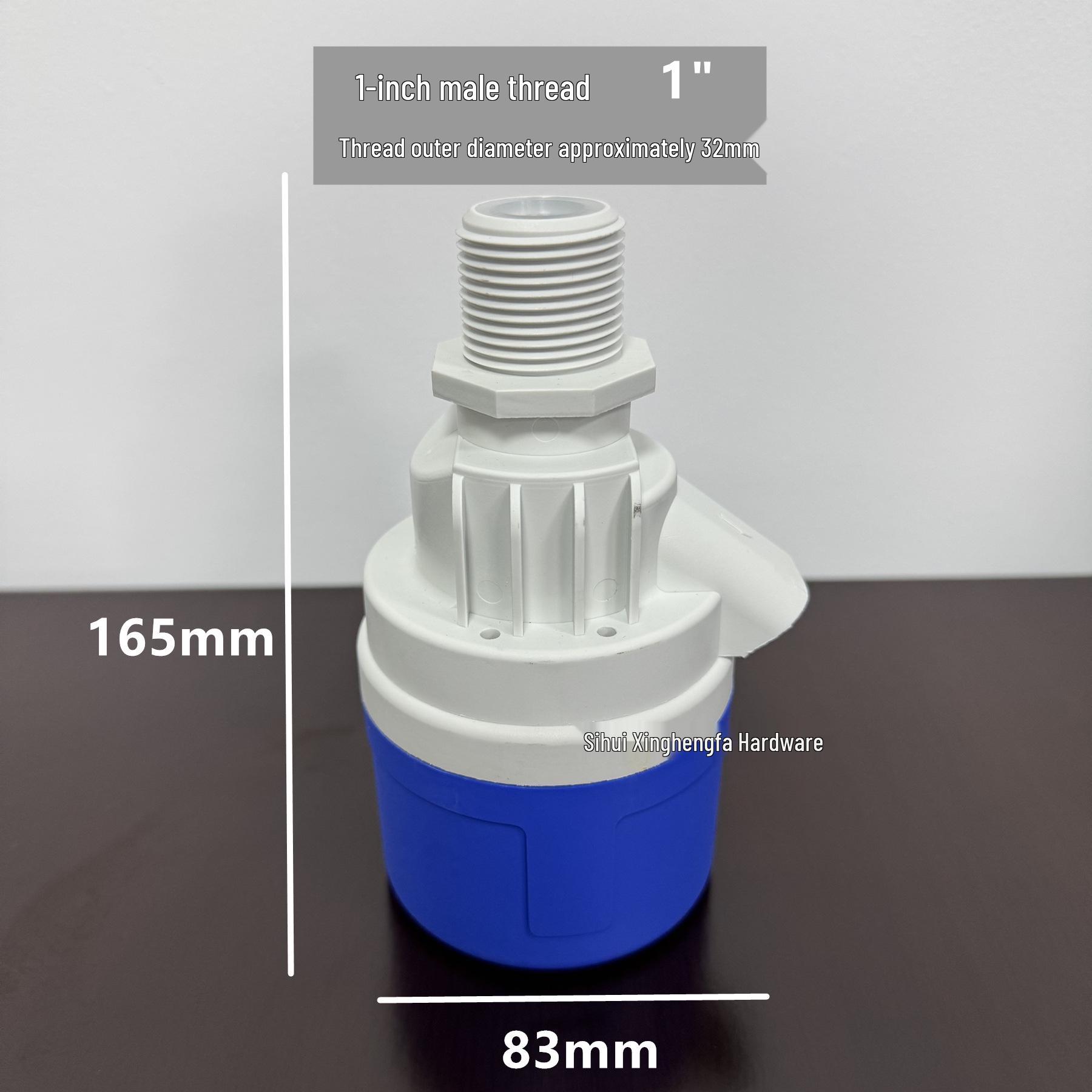 Top Inlet Float Valve for Pool & Tank - Automatic Water Level Control (1 & 2 Thread)
