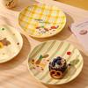 Delicious Dishes Ceramic Plates Light Luxury Restaurant Afternoon Tea Cute Desserts Fruit Plate Exquisite Household Tableware
