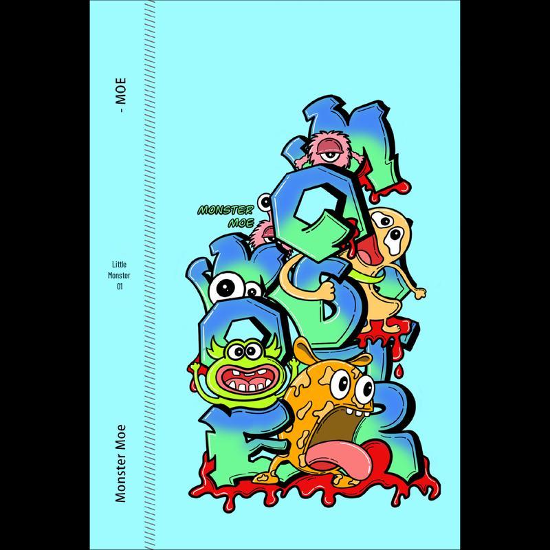 

MONSTER MOE Universal Phone Back Film Stickers Little Monster Series