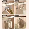 Multifunctional Non-Slip Underwear Hanger with Three Clips and No-Punch Hook