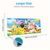 Cartoon Pokemon Mouse Pad, Large Gaming Desk Mat, Non-slip XXL Mousepad for Laptop & Tablet, Mini PC Playmat with Stitched Edges