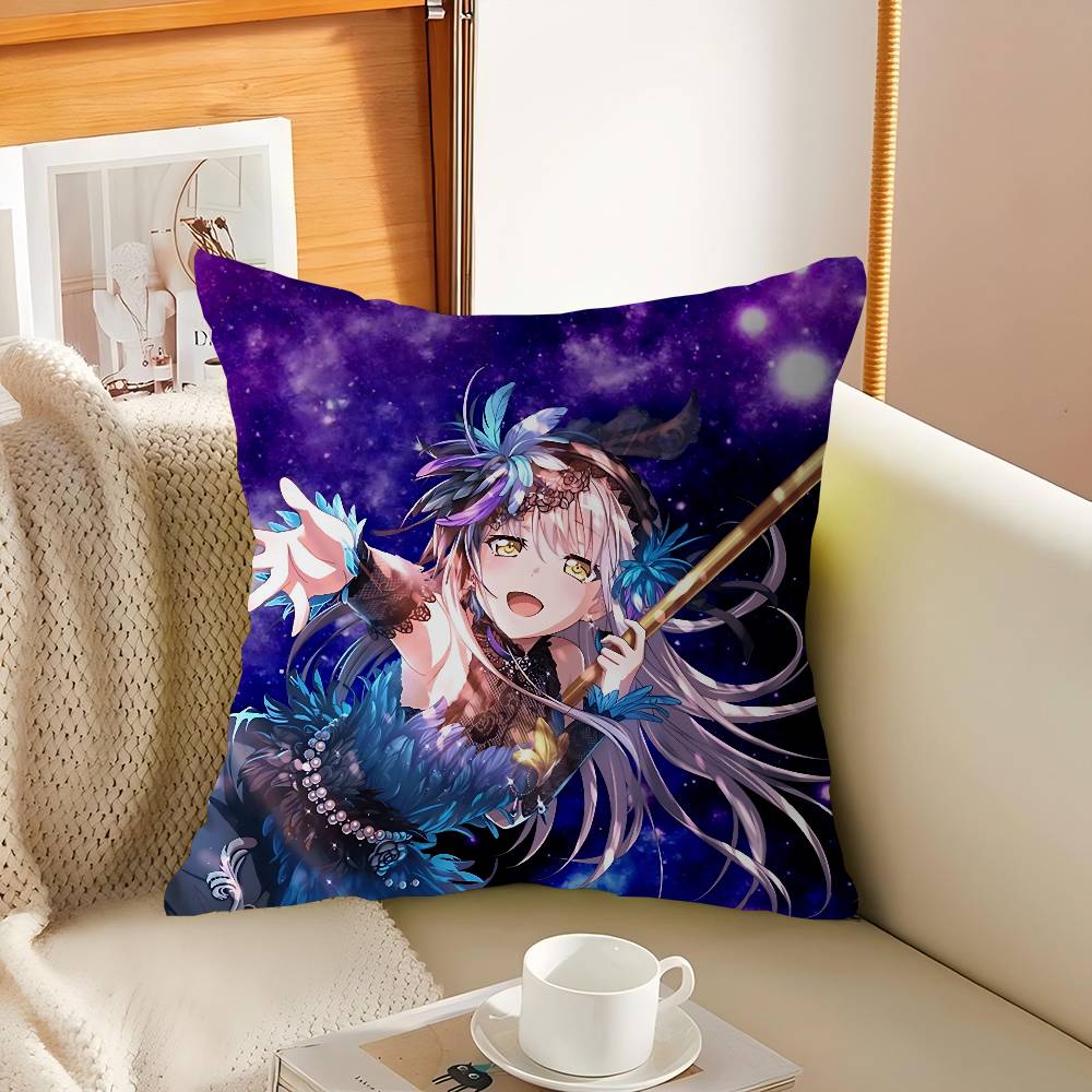 R-Roselia Anime Kissenbezug Auto Wurfkissenbezug Für Sofa Auto Weihnachtsgeschenk 40x40cm 45x45cm