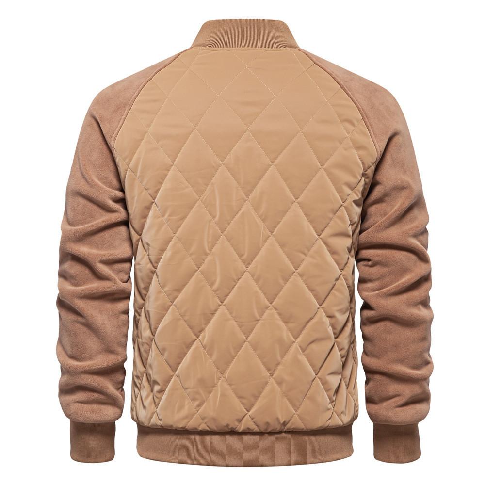 Fleecelined Thick Jacket With Windproof Fabric For Casual Men Autumn