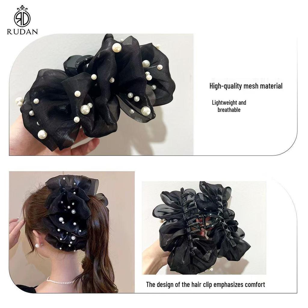 Elegant French Pearl Bubble Hair Clip for Women – Versatile Updo Accessory