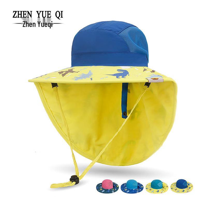 Kids  Adjustable Sun Protection Beach Hat