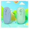 Cobblestone Dual-Mode Silent Bluetooth Mouse with 2.4G & Logo Printing