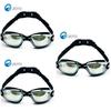 Waterproof Adult Swimming Glasses With Electroplated Clear Lenses And Silicone Strap