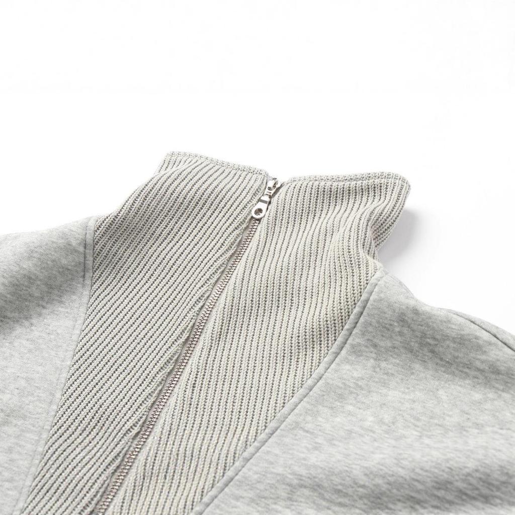 Felpa con mezza zip e fodera in pile RUIIENRS x 3QMODE Inverno 2025 Stile