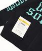 Stigma Old Letter Oversized Cardigan Black