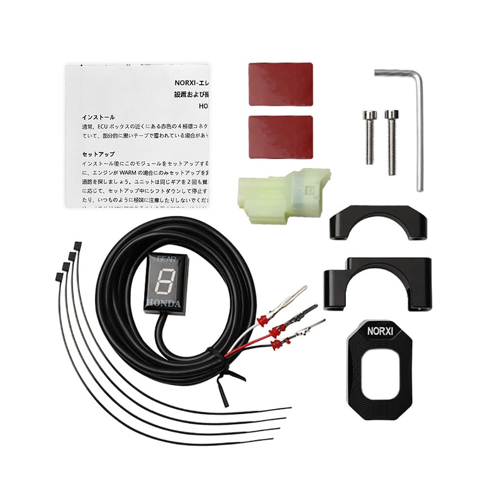 Gear Indicator for Honda Honda Honda Motorcycle 6 Speed 1-6 Level LED Digital Display