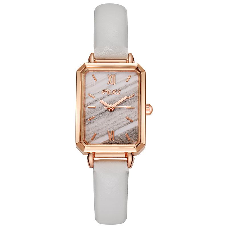 Small green watch Internet celebrity drainage small square watch, women s watch, retro fashion quartz watch