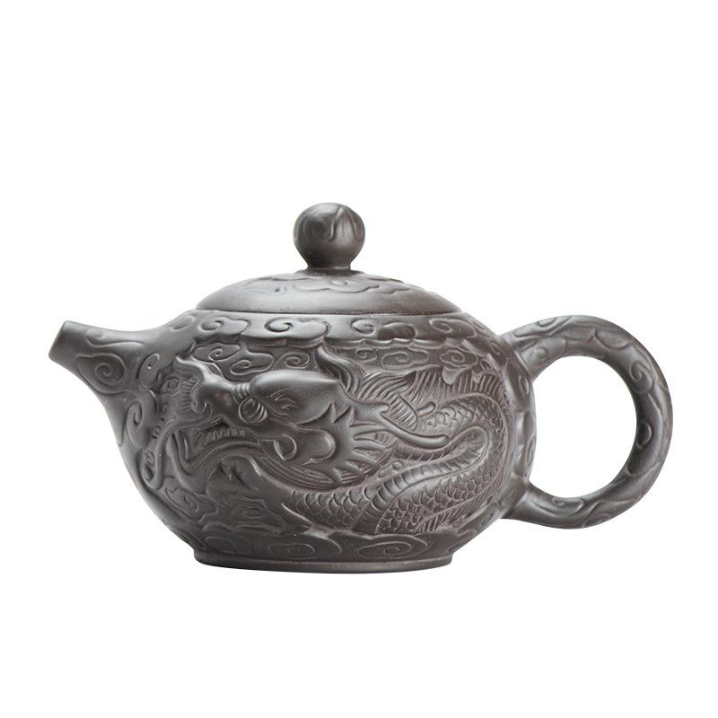 Pure Handmade Xishi Single TeaPot Yixing Purple Clay Tea Pot Fengming Purple Clay Pot Teeware Teware Puer Tea Set and Coffee Bar
