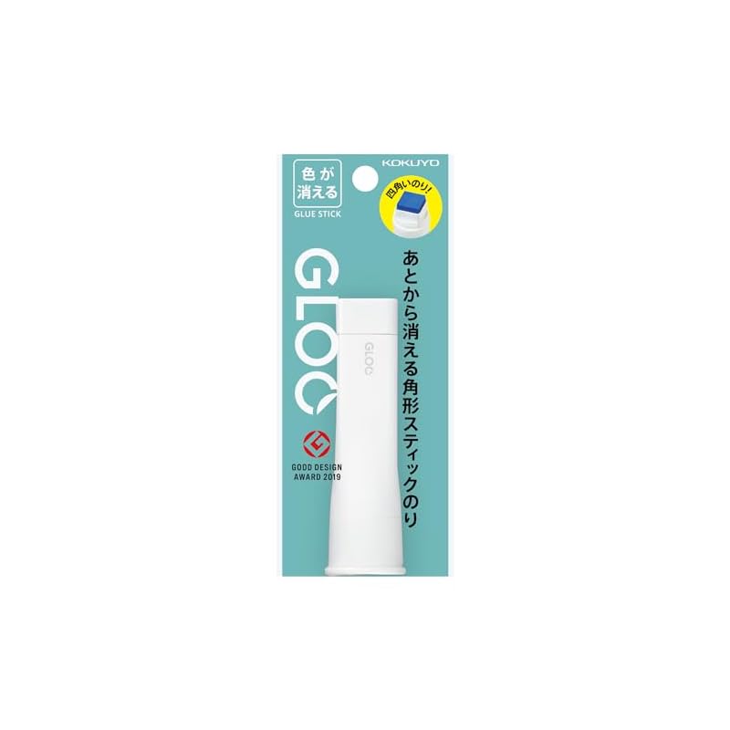 KOKUYO GLOO Disappearing Color Stick Glue, S Size, TA-G311-1P, White. Body size: H88 x W27 x D27mm / (Disappearing Color) (Hanging Pack) S Size / 37g